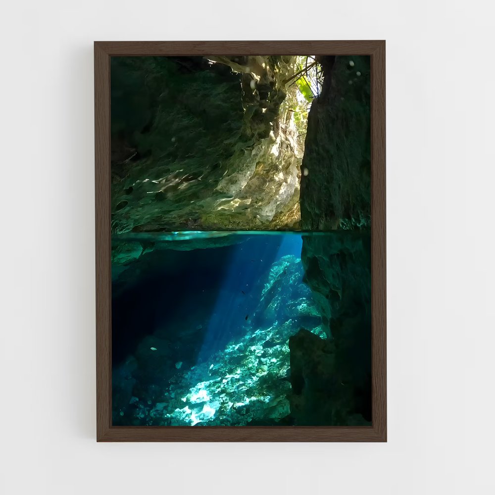 Poster Lumière des Cenotes – affiche Plongée sous-marine (vue 5)